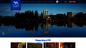 What Buffalo.edu website looked like in 2023 (1 year ago)