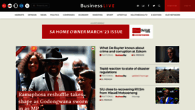 What Businesslive.co.za website looked like in 2023 (1 year ago)