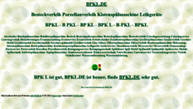 What Bpkl.de website looked like in 2023 (1 year ago)