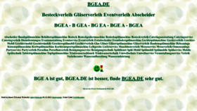 What Bgea.de website looked like in 2023 (1 year ago)