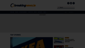 What Breakingnews.ie website looked like in 2023 (1 year ago)