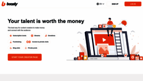 What Boosty.to website looked like in 2023 (2 years ago)