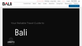 What Bali.com website looked like in 2023 (1 year ago)