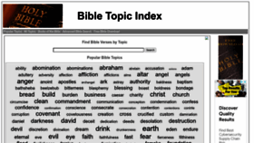 What Bibletopicindex.com website looked like in 2023 (1 year ago)