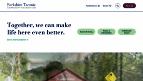 What Berkshiretaconic.org website looked like in 2023 (1 year ago)
