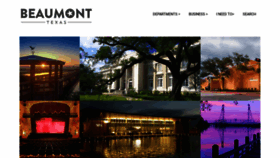 What Beaumonttexas.gov website looked like in 2023 (1 year ago)