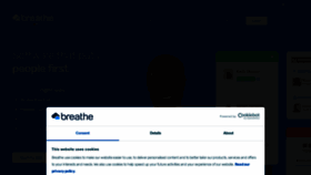 What Breathehr.com website looked like in 2023 (1 year ago)