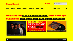 What Burgerrecords.org website looked like in 2023 (1 year ago)