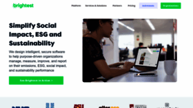 What Brightest.io website looked like in 2023 (3 years ago)
