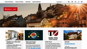 What Baden.ch website looked like in 2023 (3 years ago)