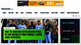 What Baseball.com.au website looked like in 2023 (2 years ago)