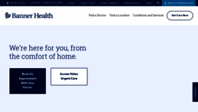 What Bannerhealth.com website looked like in 2023 (1 year ago)
