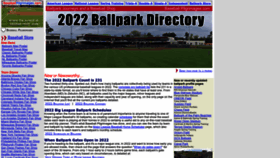 What Baseballpilgrimages.com website looked like in 2023 (1 year ago)