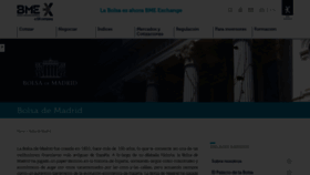 What Bolsamadrid.es website looked like in 2023 (1 year ago)