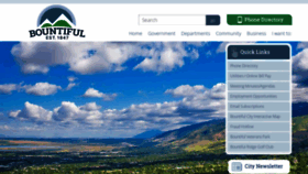 What Bountifulutah.gov website looked like in 2023 (1 year ago)