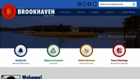 What Brookhaven.org website looked like in 2023 (1 year ago)