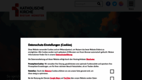 What Bistum-muenster.de website looked like in 2023 (1 year ago)