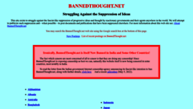 What Bannedthought.net website looked like in 2023 (1 year ago)