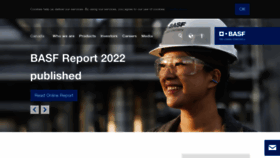 What Basf.ca website looked like in 2023 (1 year ago)