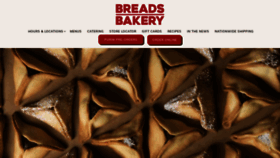 What Breadsbakery.com website looked like in 2023 (1 year ago)