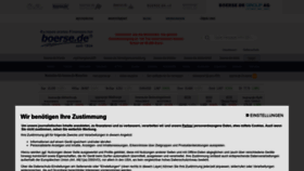 What Boerse.de website looked like in 2023 (1 year ago)