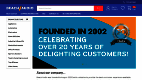 What Beachaudio.com website looked like in 2023 (1 year ago)