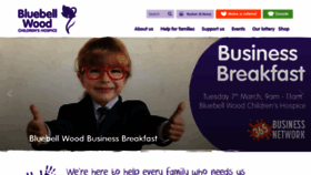 What Bluebellwood.org website looked like in 2023 (1 year ago)