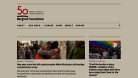 What Berghof-foundation.org website looked like in 2023 (1 year ago)