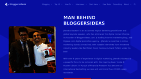 What Bloggersideas.com website looked like in 2023 (1 year ago)