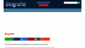What Biografieonline.it website looked like in 2023 (1 year ago)