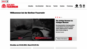 What Berliner-feuerwehr.de website looked like in 2023 (1 year ago)