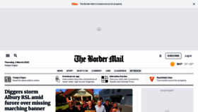 What Bordermail.com.au website looked like in 2023 (1 year ago)
