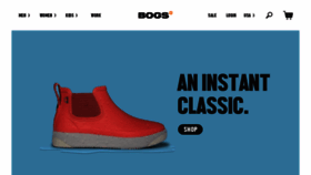 What Bogsfootwear.com website looked like in 2023 (1 year ago)