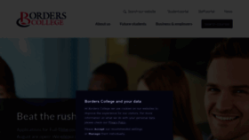 What Borderscollege.ac.uk website looked like in 2023 (1 year ago)