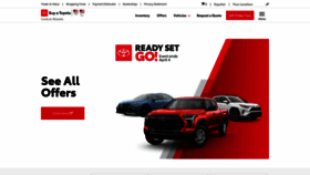 What Buyatoyota.com website looked like in 2023 (1 year ago)