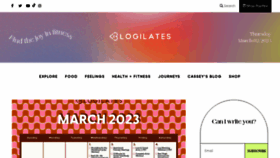 What Blogilates.com website looked like in 2023 (1 year ago)