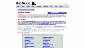 What Botscout.com website looked like in 2023 (1 year ago)
