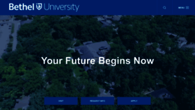 What Betheluniversity.edu website looked like in 2023 (1 year ago)