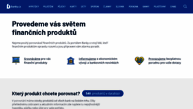 What Banky.cz website looked like in 2023 (1 year ago)