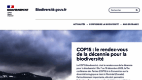 What Biodiversitetousvivants.fr website looked like in 2023 (1 year ago)