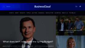 What Businesscloud.co.uk website looked like in 2023 (1 year ago)