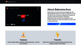 What Batocera.org website looked like in 2023 (1 year ago)