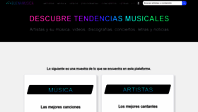 What Buenamusica.com website looked like in 2023 (1 year ago)