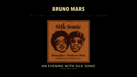 What Brunomars.com website looked like in 2023 (1 year ago)