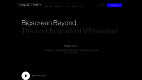 What Bigscreenvr.com website looked like in 2023 (1 year ago)