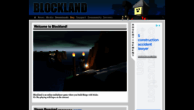 What Blockland.us website looked like in 2023 (1 year ago)