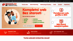 What Banan.cz website looked like in 2023 (1 year ago)