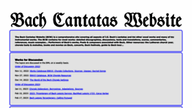 What Bach-cantatas.com website looked like in 2023 (1 year ago)
