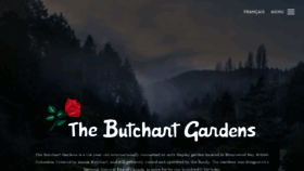 What Butchartgardens.com website looked like in 2023 (1 year ago)
