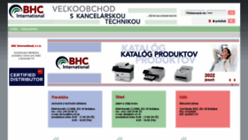 What Bhc-int.sk website looked like in 2023 (1 year ago)